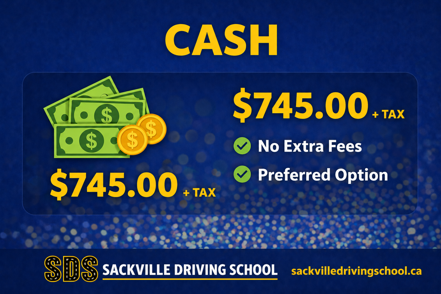 Sackville Driving School CC Payment